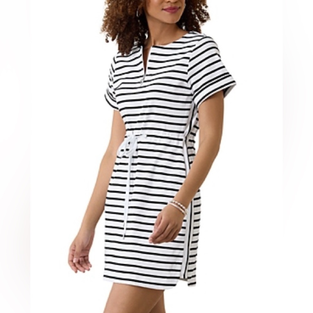 Tommy Bahama Jovanna Stripe Zip Front Dress